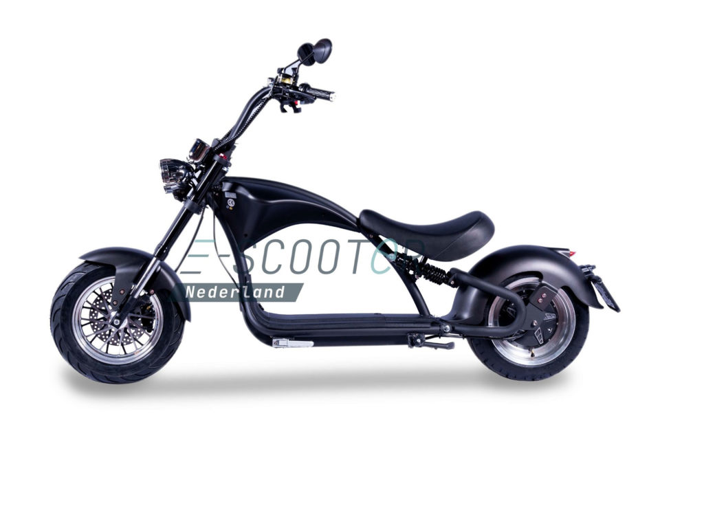 E-chopper 3.0 escooter ecruiser mat zwart