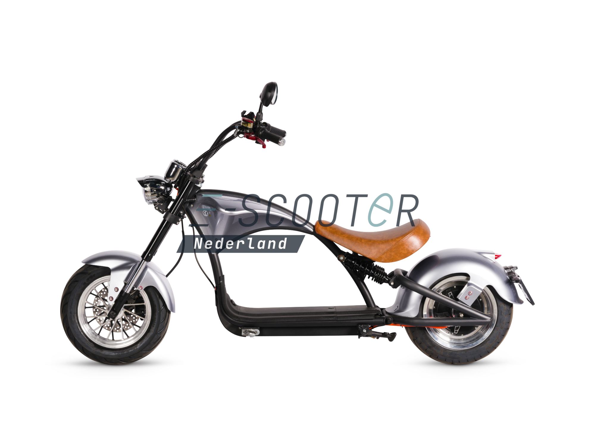 E-chopper 3.0 escooter ecruiser zilver