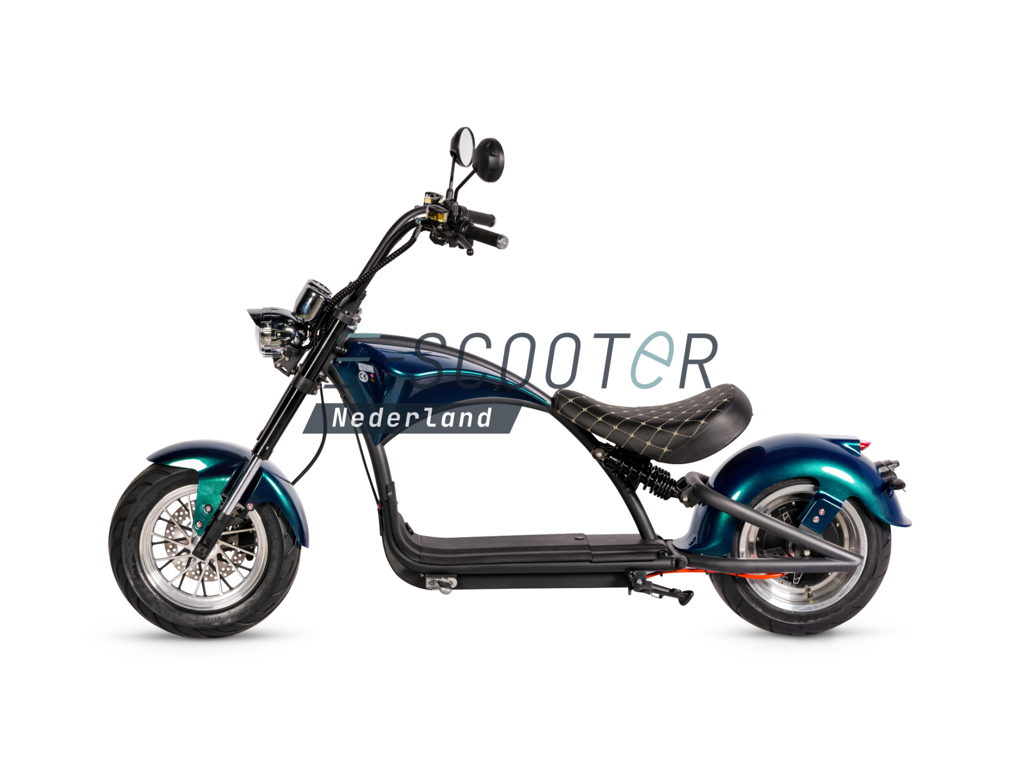 E-chopper 3.0escooter ecruiser blauw